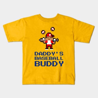 Daddy's Baseball Buddy | Cute Baseball Kid Kids T-Shirt